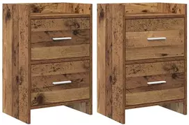 Naktiniai staliukai 2 pcs Sendintos medienos 40 x 30 x 60 cm