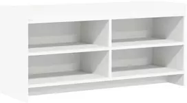 TV staliukas Televizoriaus spintelė 100 x 33 x 47 cm Balta Apdirbta mediena