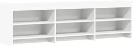 TV staliukas Televizoriaus spintelė 168 x 33 x 47 cm Balta Apdirbta mediena