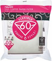 Hario V60-02 Paper Filters for Dripper, 100 pcs