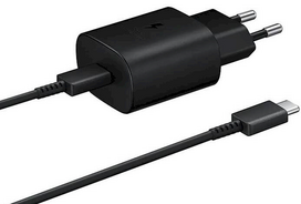SAMSUNG EP-TA800EBE + EP-DG980BBE 25W Travel Charger + USB-C to USB-C Data Cable (OOB Bulk)