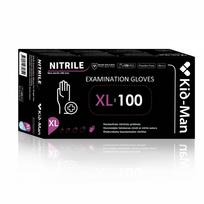 Pirštinės vienkartinės Kid-Man Nitrile, juoda sp., XL, 100 vnt.