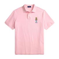Polo marškiniai trumpos rank. vyrams, Rožinė, Knit-polo