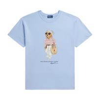 Marškinėliai trump. rankovėmis moterims, Mėlyna, Knit-t-shirt