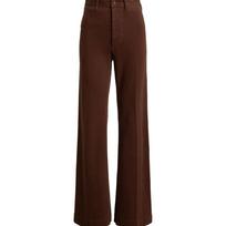 Kelnės moterims, Ruda, Woven-flare-pants