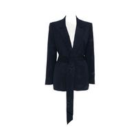Švarkas moterims, Mėlyna, Blazer with belt