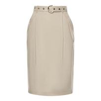 Midi sijonas moterims, Balta, Edwena skirt