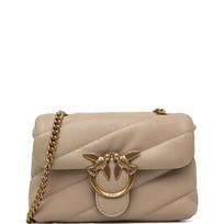 Rankinė per petį moterims, Smėlio, Love puff baby cl bag