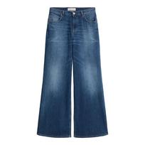 Platūs džinsai moterims, Mėlyna, 5000013167 Wide leg