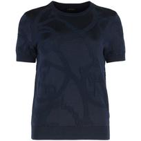 Megztinis moterims, Mėlyna, Eyelah-short sleeve-pullover