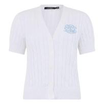 Kardiganas moterims, Balta, Sweater-cardigan