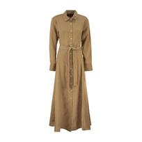 Midi suknelė moterims, Ruda, Woven-wrap-dresses