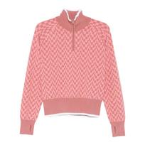 Megztinis moterims, Rožinė, Kerla knitted zip sweater