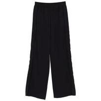 Kelnės moterims, Juoda, Trim palazzo pants
