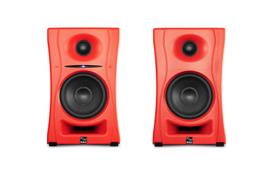 KALI AUDIO LP-UNF-R - Para monitorów odsłuchowych z Bluetooth. Głośniki multimedialne, czerwone.