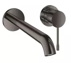 Grohe Essence – praustuvo maišytuvas L – įmontuojamas, 2 skylių montavimas, kietas grafitas 19967A01