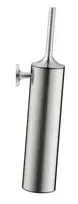 Duravit Starck T - tualetinis šepetys su laikikliu, montuojamas ant sienos, šlifuoto nerūdijančio plieno 0099467000