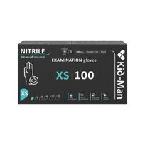 Pirštinės vienkartinės Kid-Man Nitrile, juoda sp., XS, 100 vnt.