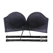 Be petnešėlių liemenėlė moterims Nėriniai Be lankelių Didelio dydžio Bralette Besiūlė apatinė apranga Be lankelių Liemenėlė-topas Neslystanti Liemenėlė Topai 34/75B rožinė