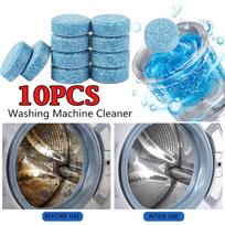 10Pcs Washing Machine Cleaner Descaler Deep Cleaning Effervescent Tablets Remover Deodorant AVE 10pcs