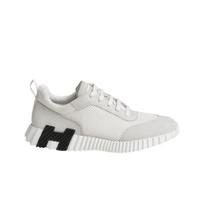 Hermes Bouncing Sportbačiai Grafinis Tinklelis Suede Odos ir Blanc 43.5