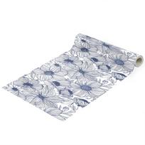 Floral Peel and Stick Wallpaper Blue White Boho Contact Paper for Bedroom Bathroom Removable Self Adhesive Wallpaper Rolls 45x300cm