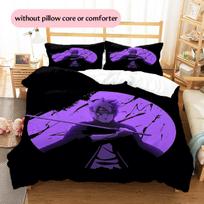 Naruto Anime Pattern Bedding Home Decoration Birthday Gift (1 * duvet cover + 2 * pillowcase, without core) 135x200cm
