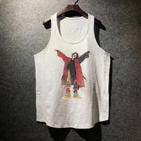 Summer Joker Graphic Tank Top Casual Sleeveless Cotton Tee M balta
