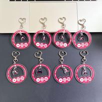 8pcs BTS Arirang World Tour Shaker Keychain, Circular Acrylic Shake Charm with Mini Photo & Heart Hook, Kpop ARMY Fans Bag Accessory 8pcs