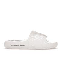Adidas Originals Adilette 22 Thick Sole Outdoor Wear Integrated Molding Anti Abrasion One Piece Slippers Unisex White HQ4672 38