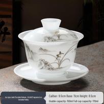 Biaoxing Large Blue & White Porcelain Gaiwan