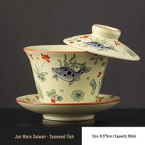 Qiwei Ceramic Ru Kiln Gaiwan