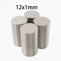 10/20/50pcs 12x1mm Ultra-Thin Large Round Magnets, Wide Surface Disc Magnets for Magnetic Gaskets, Sensors
