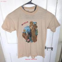 RARE Vintage Dr Pepper 70s Cartoon Bear T Shirt Men XL Shirtery Beige  vintage Washed Casual homme Stylish designer clothes S įvairiaspalvis