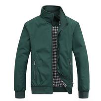 Spring Autumn Mens Casual Bomber Windbreaker Jacket Pilot Style Outerwear Fashion Lightweight Outwear Daily Wear for Men M žalia