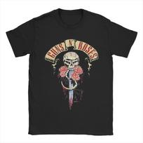 Guns N Roses Graphic Print T Shirt Man  Rock Band  Cotton T-Shirts Beach Crewneck Popular Tee Shirt Dropshipping Oversized Tops S įvairiaspalvis