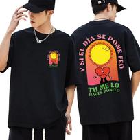 Rapper Un Verano Sin Ti Graphic T-Shirt Men Women Fashion Hip Hop T Shirt Loose Casual Soft Cotton T Shirts Streetwear S įvairiaspalvis