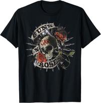 Guns N' Roses Skull Floral T-Shirt S įvairiaspalvis