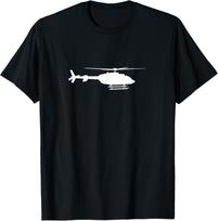 Bell 407 helicopter pilot or crew tee Gift Unisex T-Shirt S įvairiaspalvis