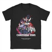 Chainsaw Man The Movie Reze Arc Merch Men Women T Shirts 100% Cotton Tee New Arrival  Tops T-shirt S įvairiaspalvis
