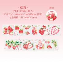 Journal GO 4x200cm Sweet Cute Fruits Masking Tape Stickers for Bottle Cup Greeting Card Decor Journal Scrapbooking Calendar diy