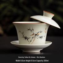 Qīwēi Ru Kiln Crackle Anti-Scald Ceramic Gaiwan