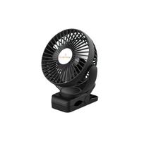 ALittleFlower Clip-On Desktop Fan, Rechargeable Fan, Quiet Bedside Clip Fan, 4000mAh, 3-Speed, Black juoda