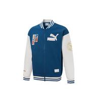 Puma Retro Color Block Bomber Jacket Men Jackets Blue 537011-45 S