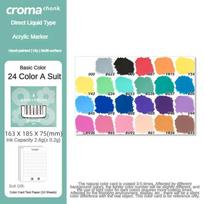 Croma 72/48/24 Color Marker Acrylic Graffiti Pens Waterproof Sketch Oily Alcohol Based Pen for Fabric/Rock/Glass Art Supplies