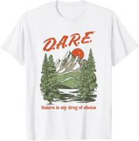 D.A.R.E. Program Nature is My Drug of Choice PSA T-Shirt S įvairiaspalvis