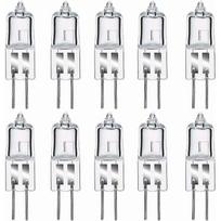 Halogen bulbs G4 35W 12V, warm white 2800K, dimmable transparent capsule 10 pieces