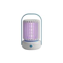 Electric Mosquito Killer Lamp Portable LED Insect Trap Bug Zapper with Protective Cage and Handle for Indoor Outdoor Use ONE SIZE mėlyna