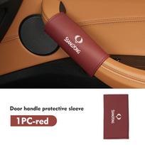 Car Door Inner Handle Protector Armrest Handle Decor Cover For SsangYong Korando Rexton Kyron Rodius Tivoli Musso