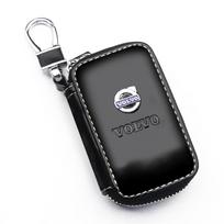 Leather Car Key Case Protection Auto Key Bag Key Chain Cover For Volvo S60 S90 XC40 XC60 XC90 V60 V90 EX40 V40 V50 V70 C30 T5 T6